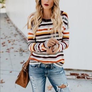 VICI Orion striped knit top